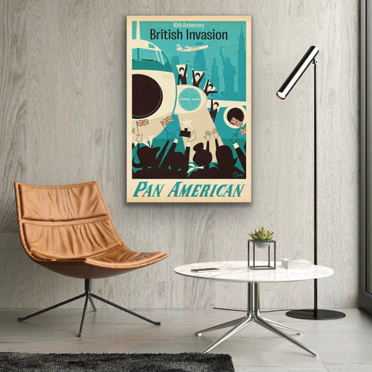 Pan Am 60th Anniversary British Invasion Poster