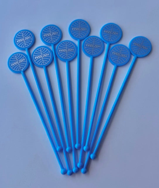 Pan Am Logo Stirrers - Set of 10