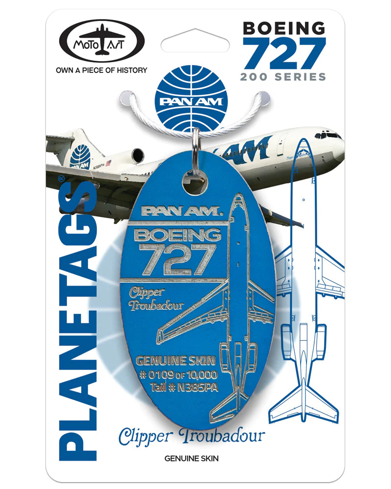 Pan Am Plane Tags