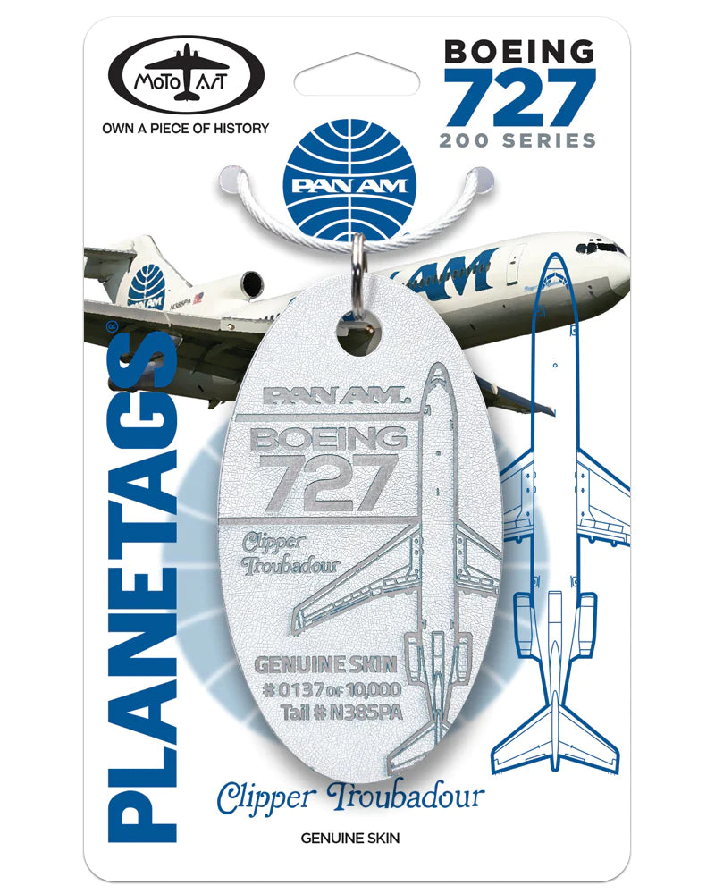Pan Am Plane Tags