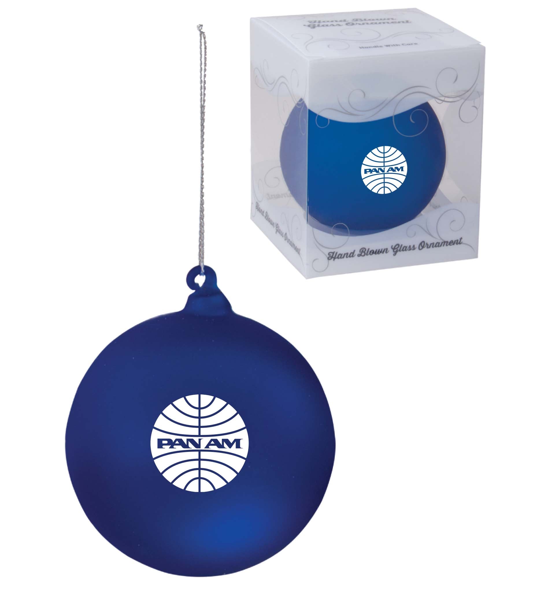 Pan Am Hand Blown Glass Ornament