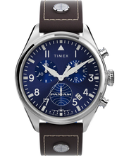 Load image into Gallery viewer, Timex X Pan Am Chronograph 42mm Leather Strap Watch
