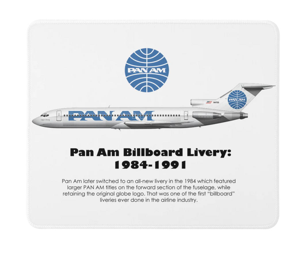 Pan Am Billboard Livery 1984 - 1991 Mousepad