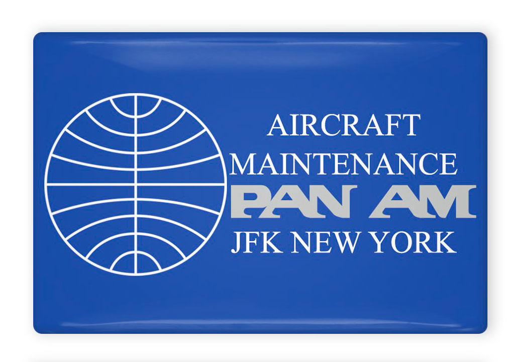 Pan Am Aircraft Maintenance Sticker