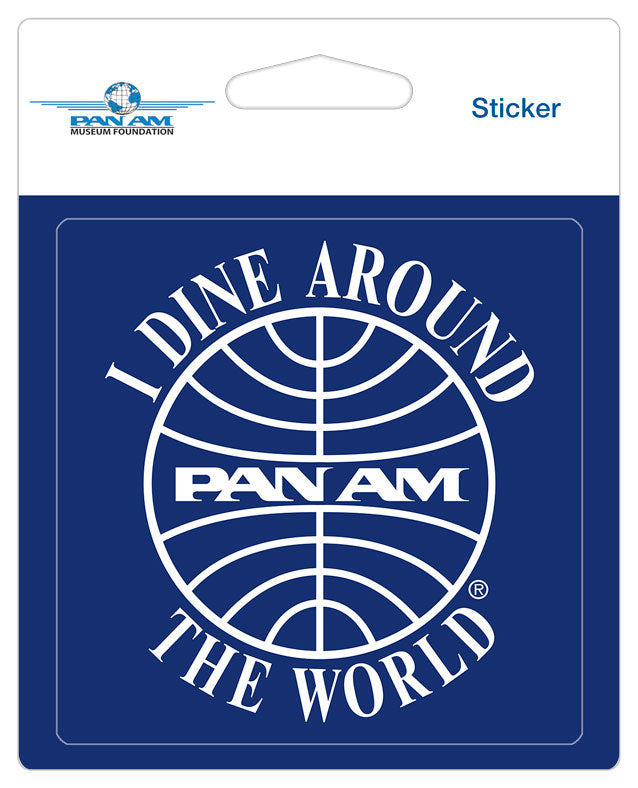 Pan Am I Dine Around the World Sticker